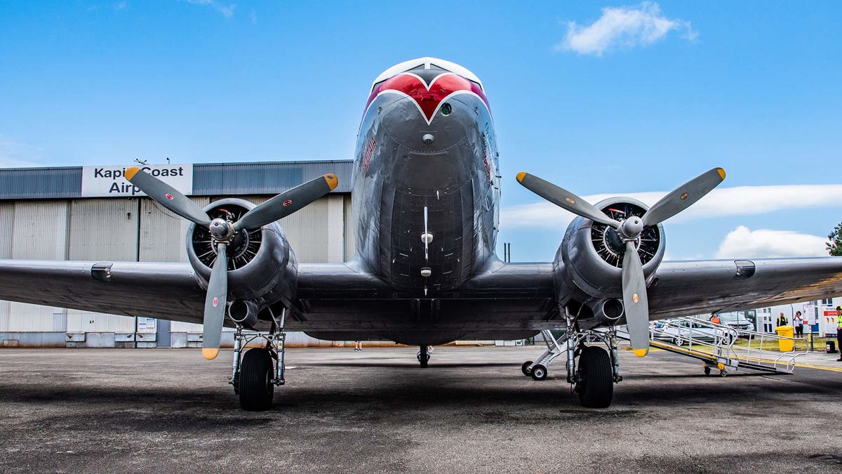 Air Chathams DC 3 Kaitaia Plane